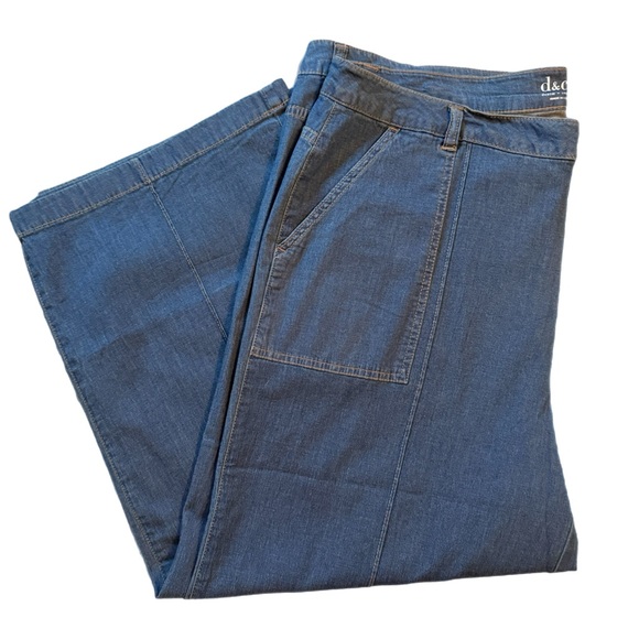 Denim & Co Plus Size Light Wash Wide-Leg Jeans in 18W NWOT - Picture 4 of 16